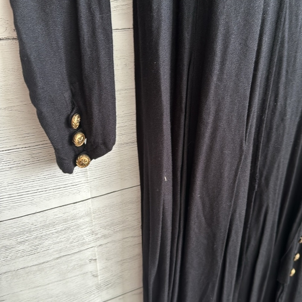 Pier 1 Imports Black Vintage Lace Button Down Cardigan/Dress | SIZE S - Picture 5 of 9